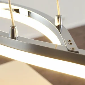 hofstein Suspension Thilo LED Chrome, 2 lumières* Lampes Modernes