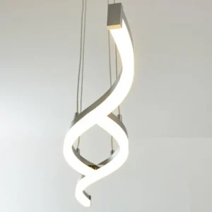 hofstein Suspension Thilo LED Chrome, 2 lumières* Lampes Modernes