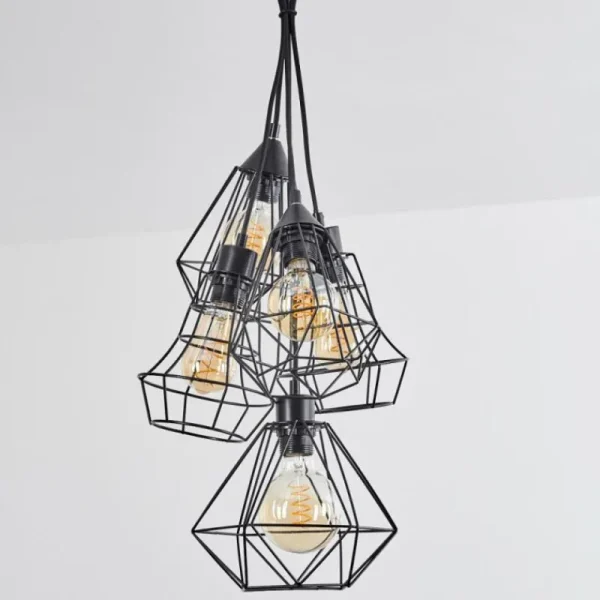 hofstein Suspension Tianjin Noir, 5 lumières* Lampes Modernes