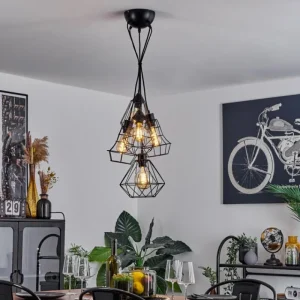 hofstein Suspension Tianjin Noir, 5 lumières* Lampes Modernes