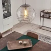hofstein Suspension Tomboul Chrome, 1 lumière* Lampes En Verre