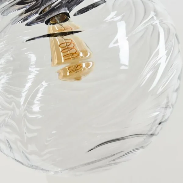 hofstein Suspension Tomboul Chrome, 1 lumière* Lampes En Verre