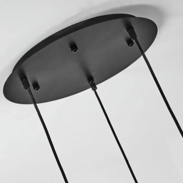 hofstein Suspension Traak Noir, 3 lumières* Lampes Modernes