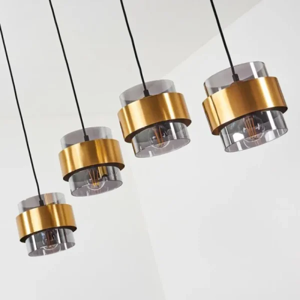 hofstein Suspension Traak Noir, 4 lumières* Lampes Modernes