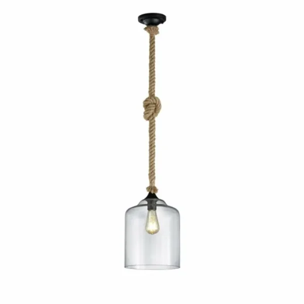 Luminaires Trio Suspension Trio JUDITH Brun, Noir, 1 lumière* Lampes En Verre