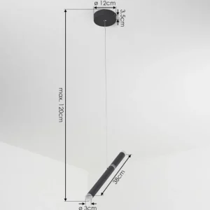 hofstein Suspension Térou LED Anthracite, 1 lumière* Lampes Modernes