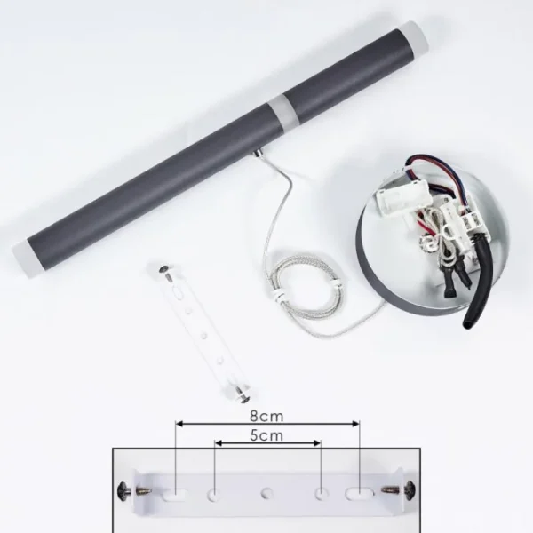 hofstein Suspension Térou LED Anthracite, 1 lumière* Lampes Modernes