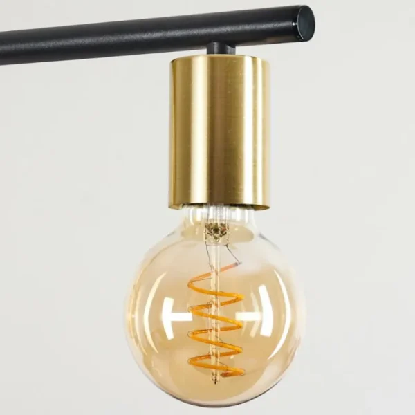hofstein Suspension Tulla Laiton, Noir, 5 lumières* Lampes Modernes