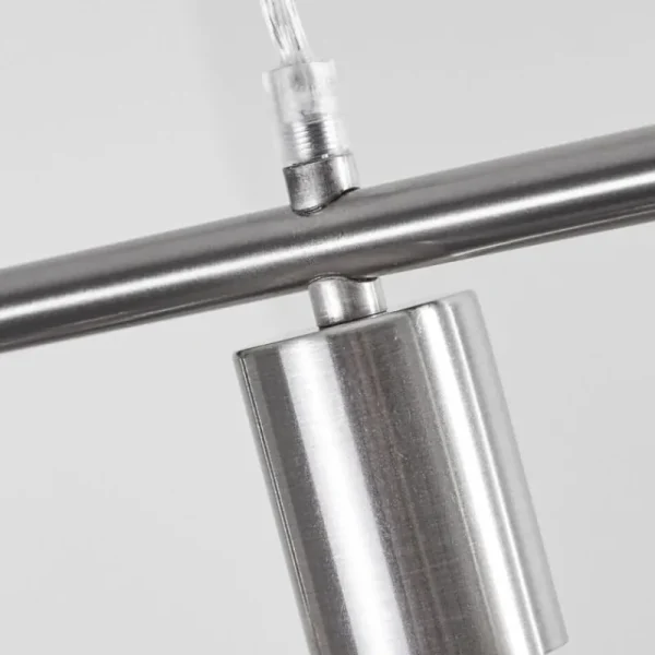 hofstein Suspension Tulla Nickel mat, 7 lumières* Lampes Modernes
