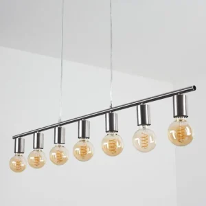 hofstein Suspension Tulla Nickel mat, 7 lumières* Lampes Modernes