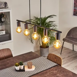 hofstein Suspension Tulla Noir, 5 lumières* Lampes Modernes