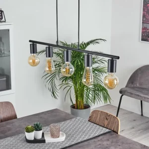 hofstein Suspension Tulla Noir, 5 lumières* Lampes Modernes