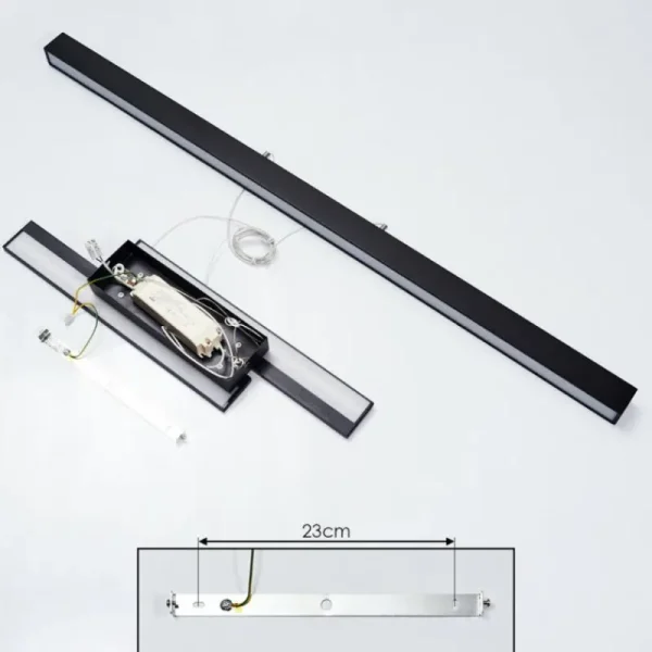 hofstein Suspension Tumbila LED Noir, 1 lumière* Lampes Modernes