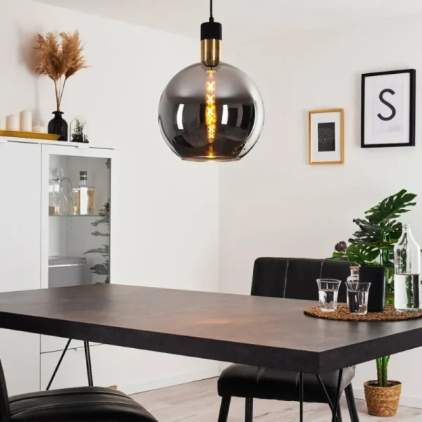 hofstein Suspension Tuvalu Noir, 1 lumière* Lampes Modernes