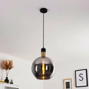 hofstein Suspension Tuvalu Noir, 1 lumière* Lampes Modernes