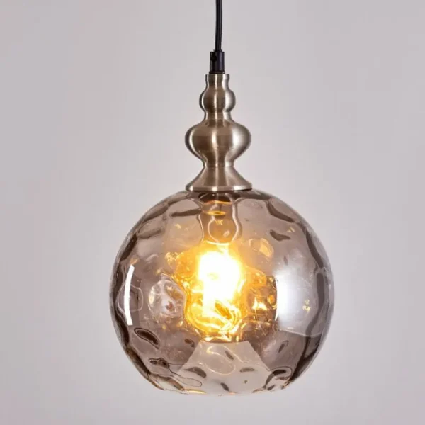 hofstein Suspension Uddebo Nickel mat, 1 lumière* Lampes Modernes