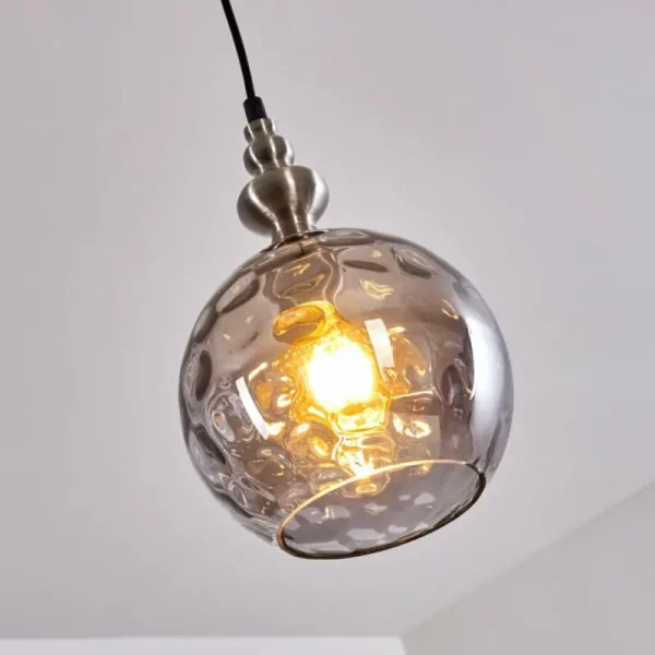 hofstein Suspension Uddebo Nickel mat, 1 lumière* Lampes Modernes