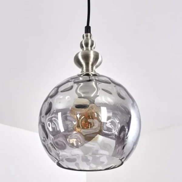 hofstein Suspension Uddebo Nickel mat, 1 lumière* Lampes Modernes