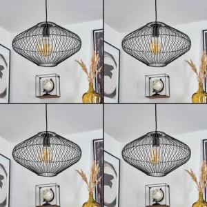 hofstein Suspension Unafo Noir, 1 lumière* Lampes Modernes