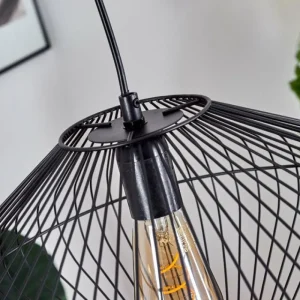 hofstein Suspension Unafo Noir, 1 lumière* Lampes Modernes