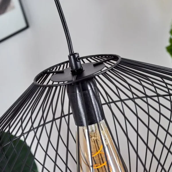 hofstein Suspension Unafo Noir, 1 lumière* Lampes Modernes