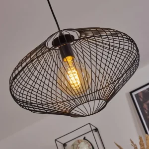 hofstein Suspension Unafo Noir, 1 lumière* Lampes Modernes