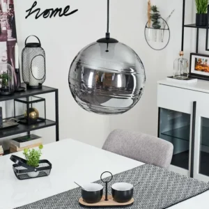 hofstein Suspension Veikkaala Noir, 1 lumière* Lampes Modernes