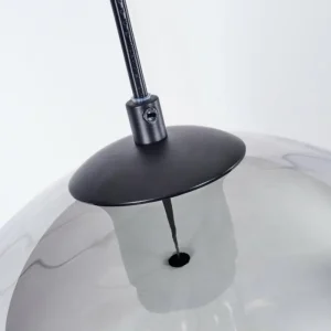 hofstein Suspension Veikkaala Noir, 1 lumière* Lampes Modernes