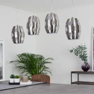 hofstein Suspension Ventimiglia Nickel mat, 4 lumières* Lampes Modernes