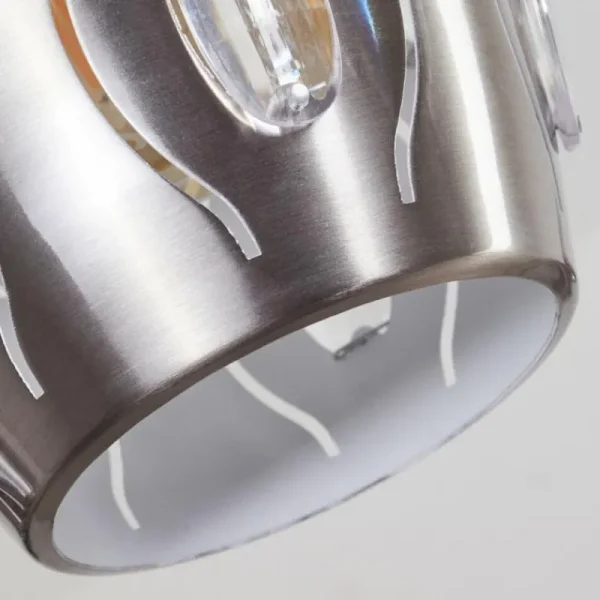 hofstein Suspension Ventimiglia Nickel mat, 4 lumières* Lampes Modernes