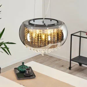 hofstein Suspension Ventspils Chrome, 1 lumière* Lampes Modernes