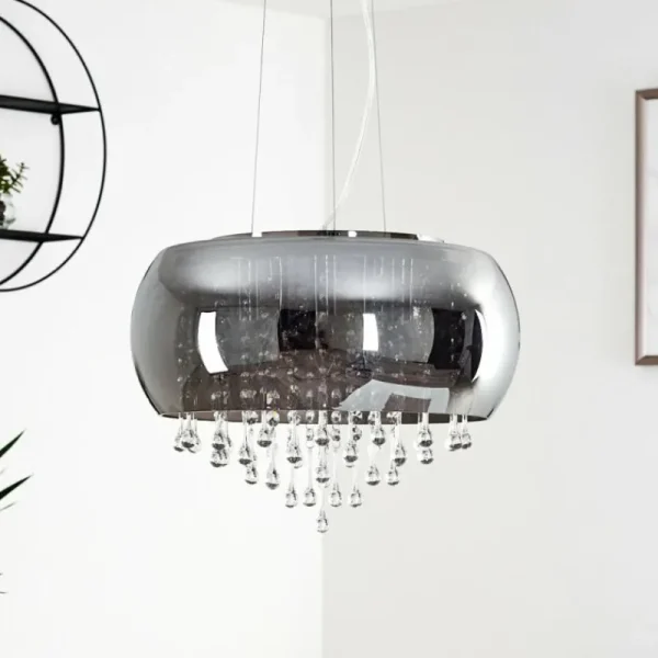 hofstein Suspension Ventspils Chrome, 1 lumière* Lampes Modernes