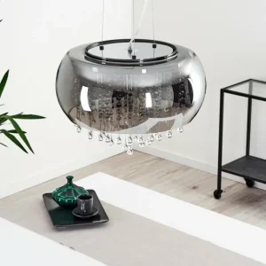 hofstein Suspension Ventspils Chrome, 1 lumière* Lampes Modernes