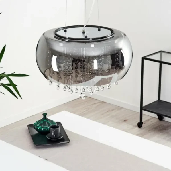 hofstein Suspension Ventspils Chrome, 1 lumière* Lampes Modernes