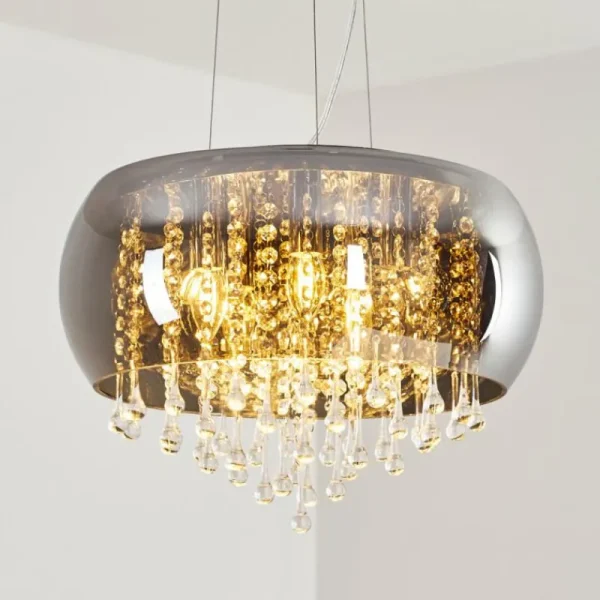 hofstein Suspension Ventspils Chrome, 1 lumière* Lampes Modernes