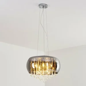 hofstein Suspension Ventspils Chrome, 1 lumière* Lampes Modernes