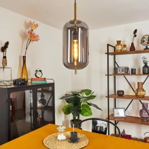 hofstein Suspension Verbania Laiton, 1 lumière* Lampes Modernes