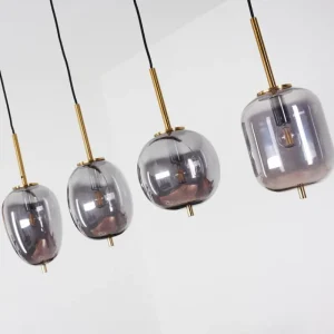 hofstein Suspension Verbania Laiton, 4 lumières* Lampes Modernes