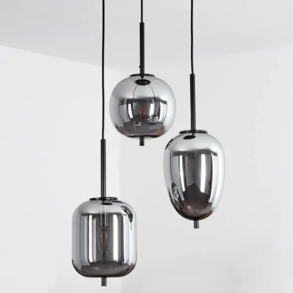 hofstein Suspension Verbania Noir, 3 lumières* Lampes Modernes