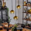 hofstein Suspension Verre 15 cm Koyoto Or, Clair, 3 lumières* Lampes En Verre