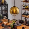 hofstein Suspension Verre 30 cm Koyoto Or, Clair, 1 lumière* Lampes En Verre