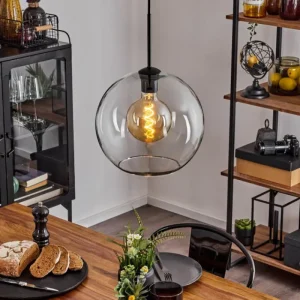 hofstein Suspension Verre 30 cm Koyoto Clair, 1 lumière* Lampes En Verre