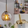 hofstein Suspension Verre 15 cm Koyoto Vieux laiton, 1 lumière* Lampes En Verre