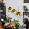 hofstein Suspension Verre 15 cm Koyoto Or, Clair, 3 lumières* Lampes En Verre