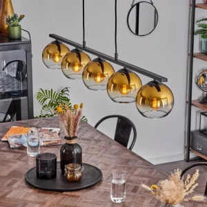 hofstein Suspension Verre 15 cm Koyoto, 5 lumières* Lampes En Verre