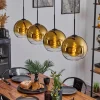 hofstein Suspension Verre 25 cm Koyoto Or, Clair, 4 lumières* Lampes En Verre