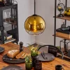 hofstein Suspension Verre 25 cm Koyoto Or, Clair, 1 lumière* Lampes En Verre