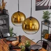 hofstein Suspension Verre 30 cm Koyoto Or, Clair, 2 lumières* Lampes En Verre
