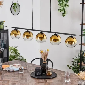 hofstein Suspension Verre 15 cm Koyoto, 5 lumières* Lampes En Verre