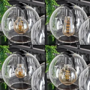 hofstein Suspension Verre 20 cm Koyoto Clair, 3 lumières* Lampes En Verre